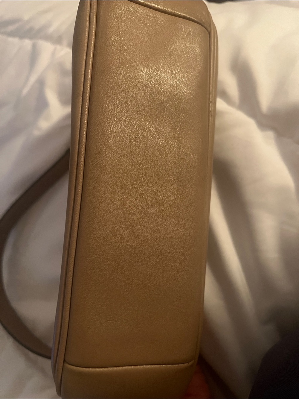 Coach Brown Leather Shoulder Bag with Embossed C - Picture 8 of 8